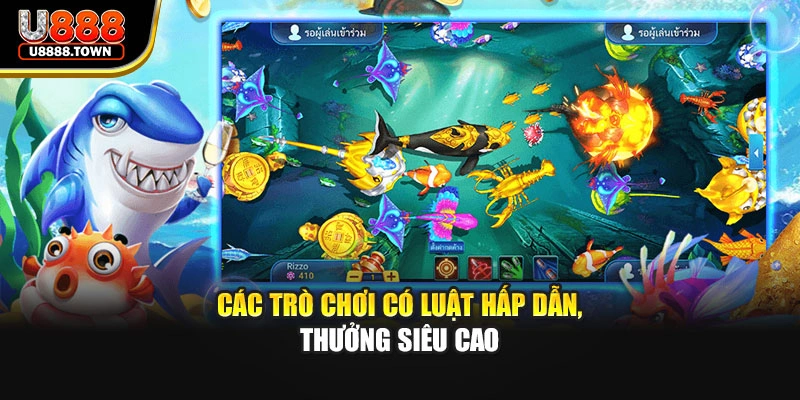 Các trò chơi có luật hấp dẫn, thưởng siêu cao