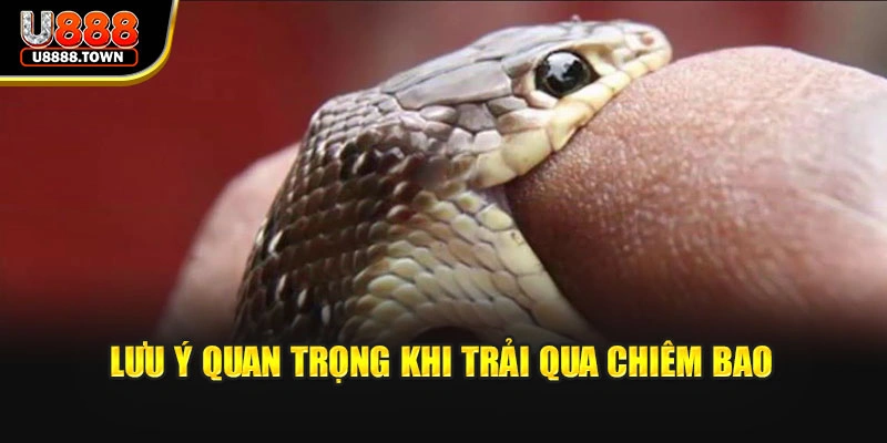 Lưu ý quan trọng khi trải qua chiêm bao